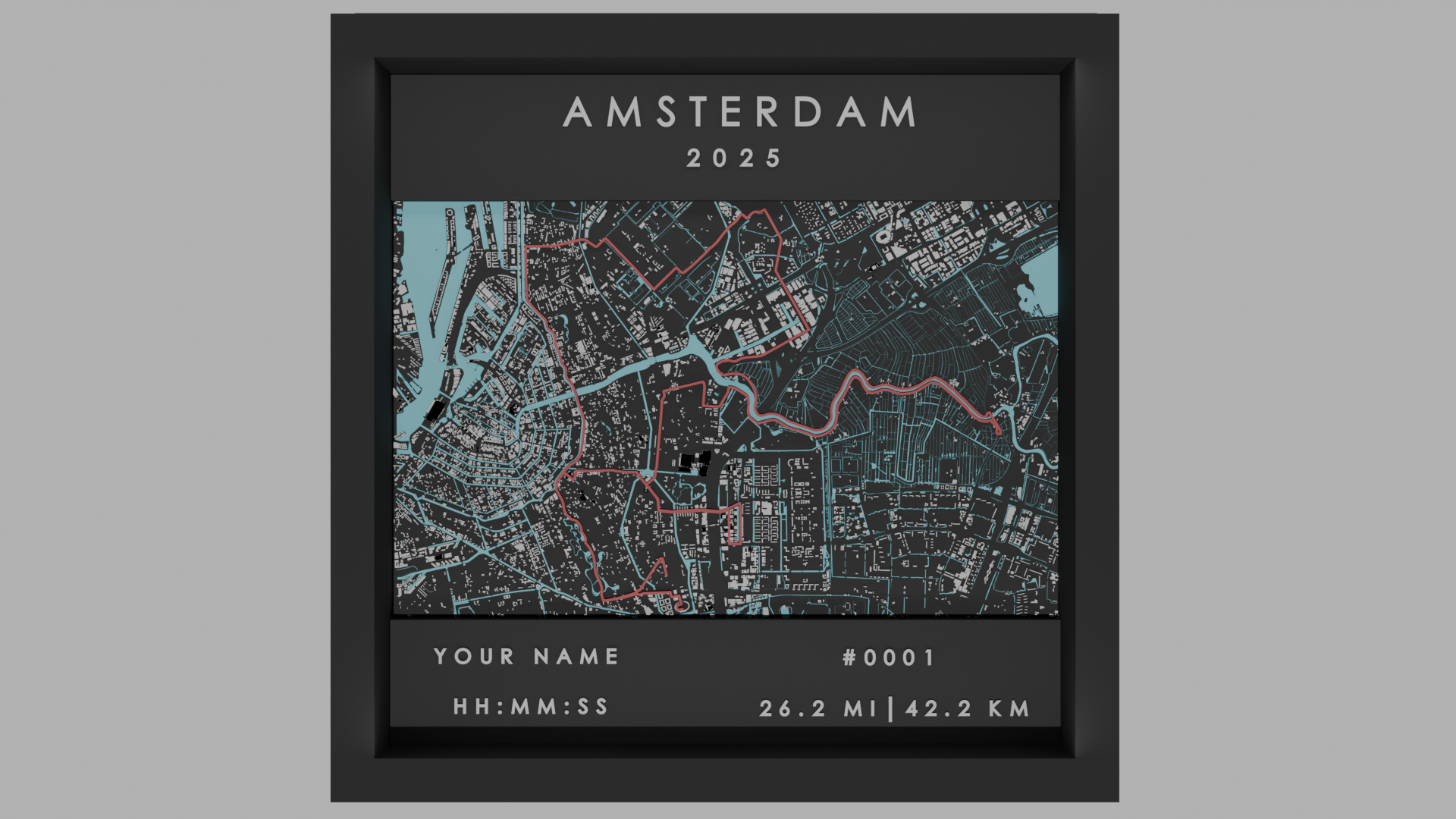 Amsterdam - Black Frame