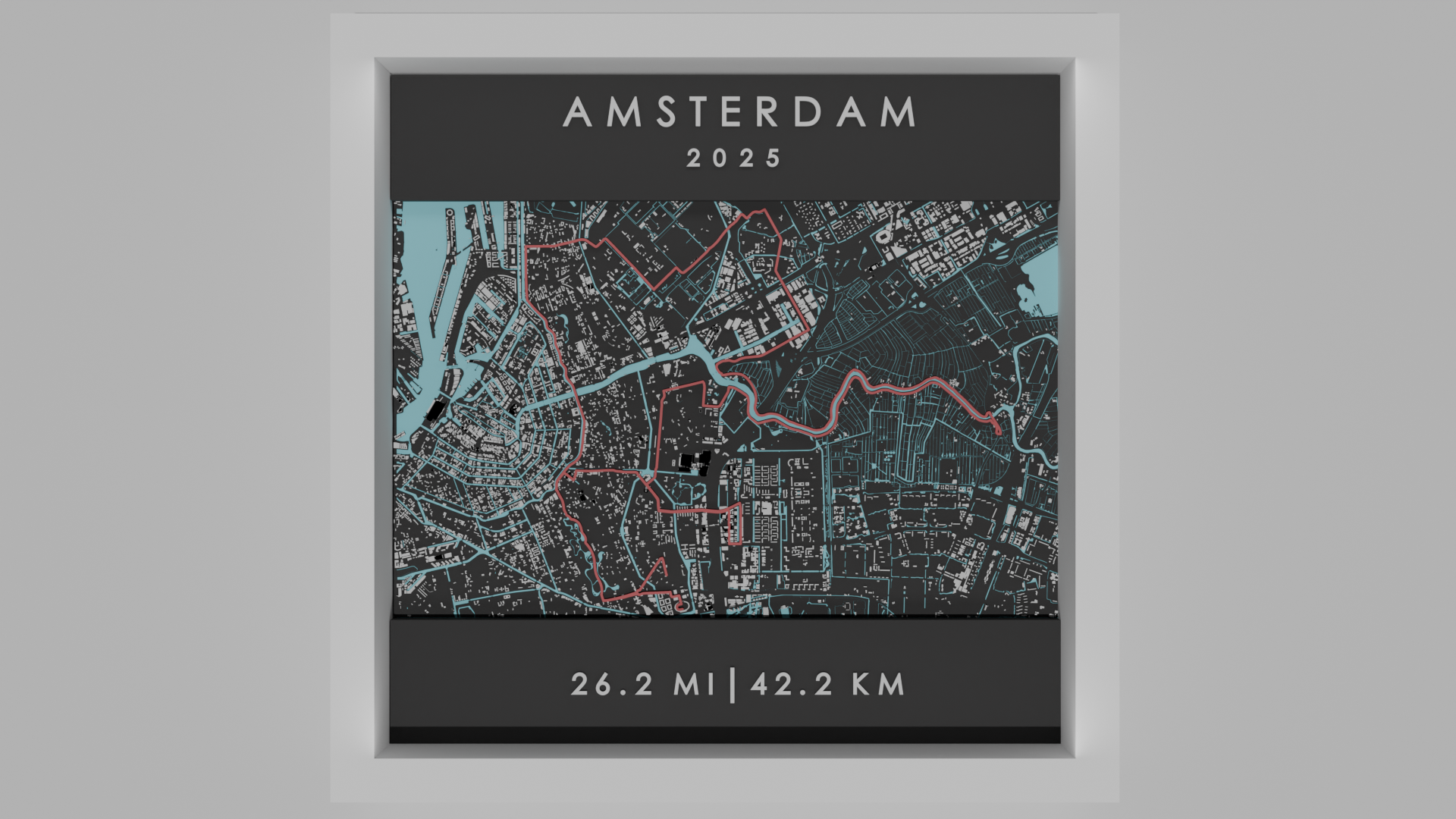 Amsterdam - White Frame