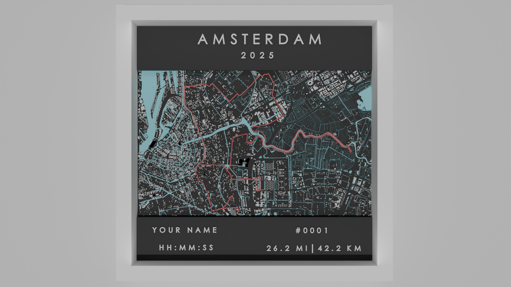 Amsterdam - White Frame