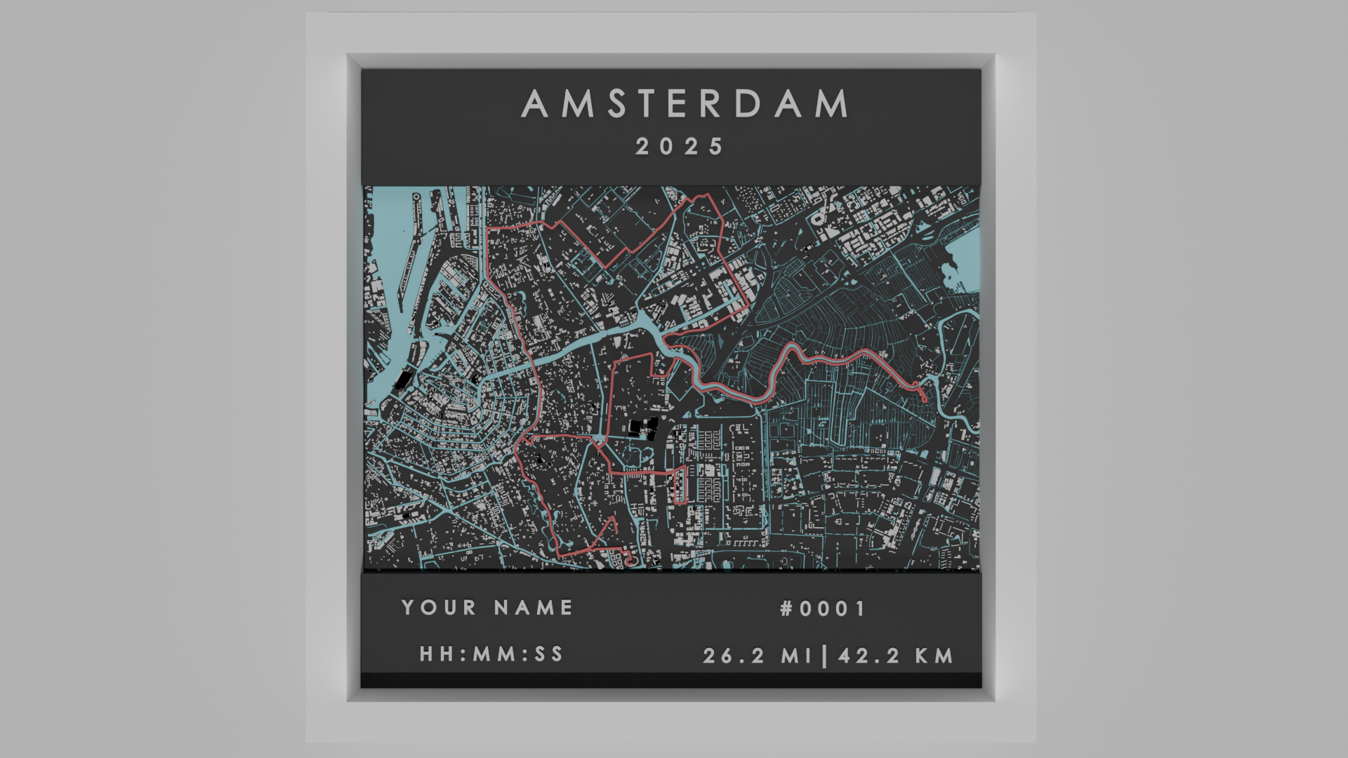 Amsterdam - White Frame