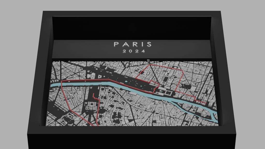 Paris 10K - Black Frame