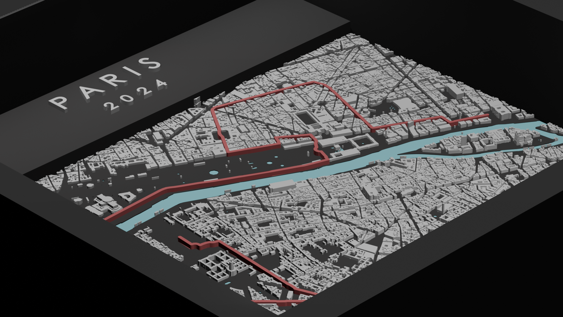 Paris 10K - Black Frame