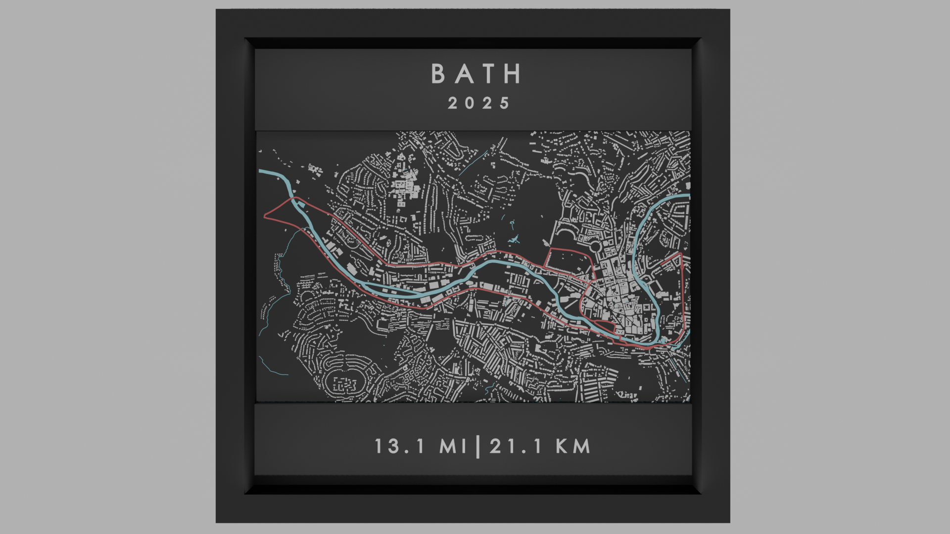 Bath - Black Frame