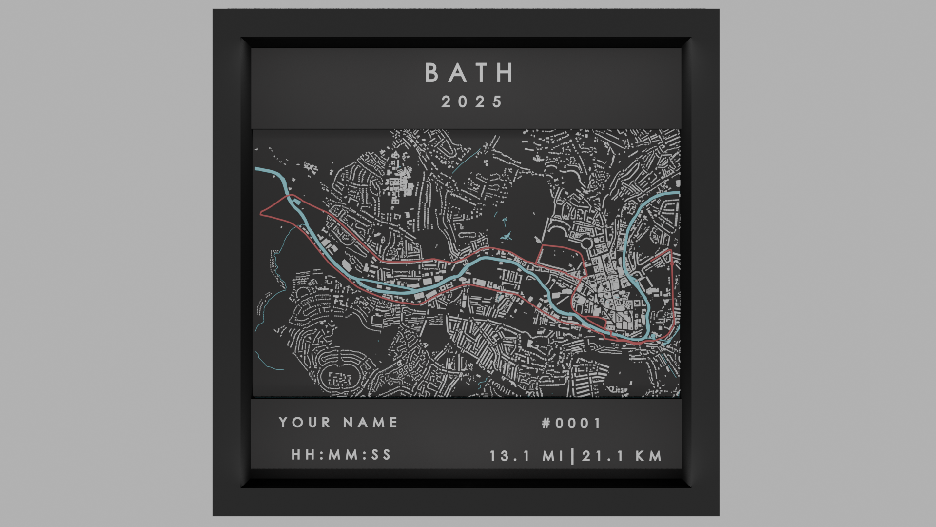 Bath - Black Frame