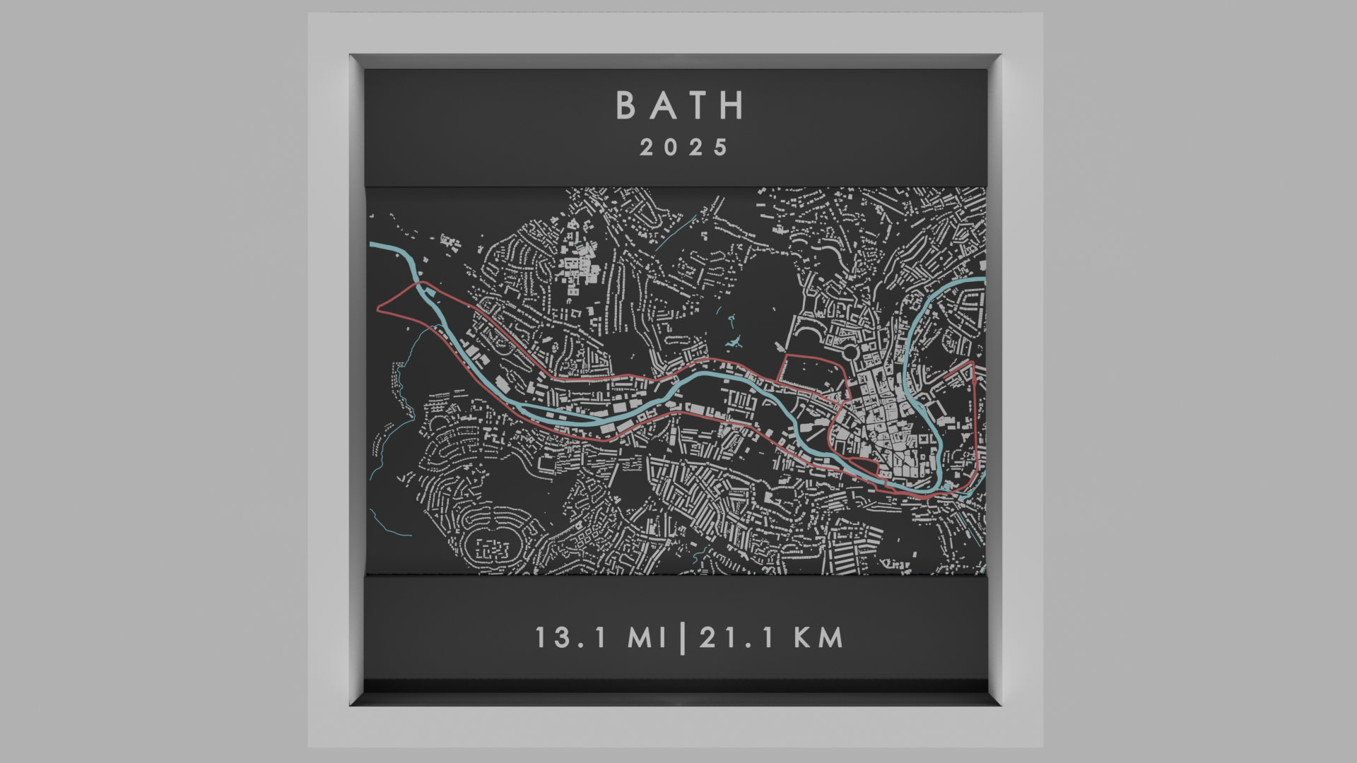 Bath - White Frame
