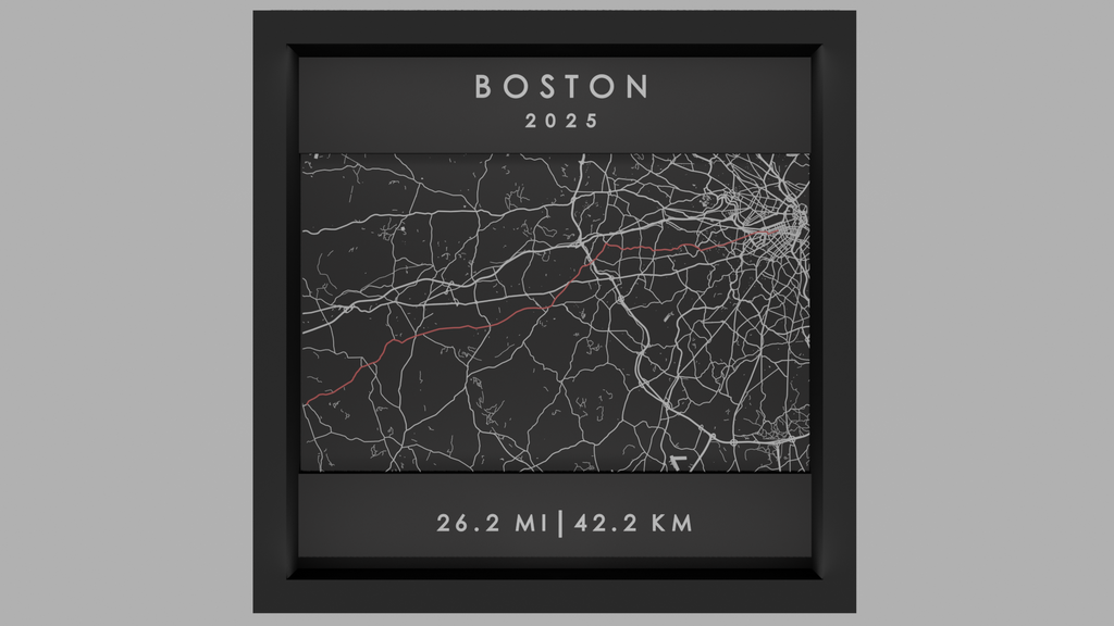 Boston, US - Black Frame