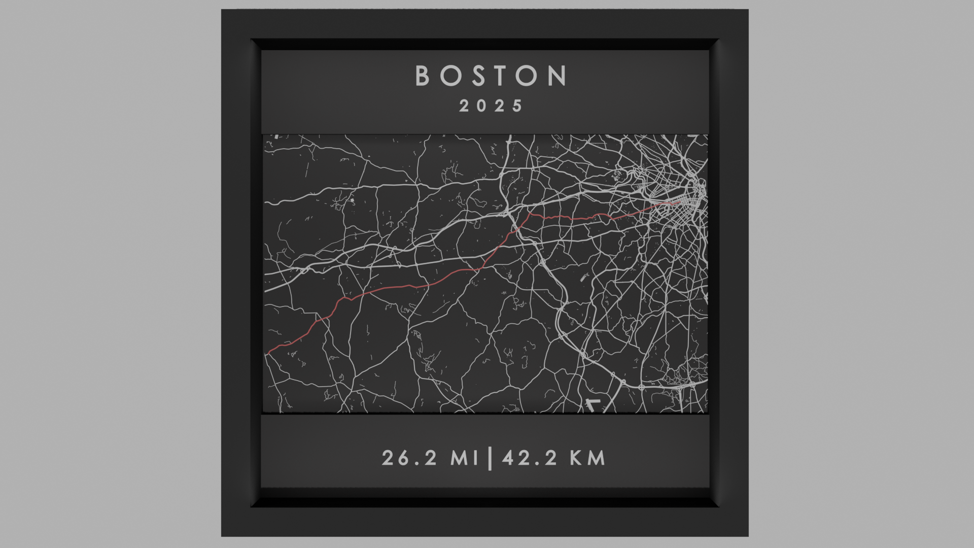 Boston, US - Black Frame