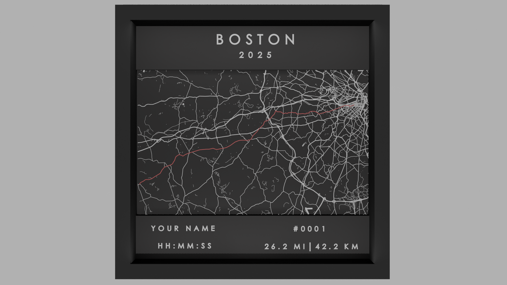 Boston, US - Black Frame