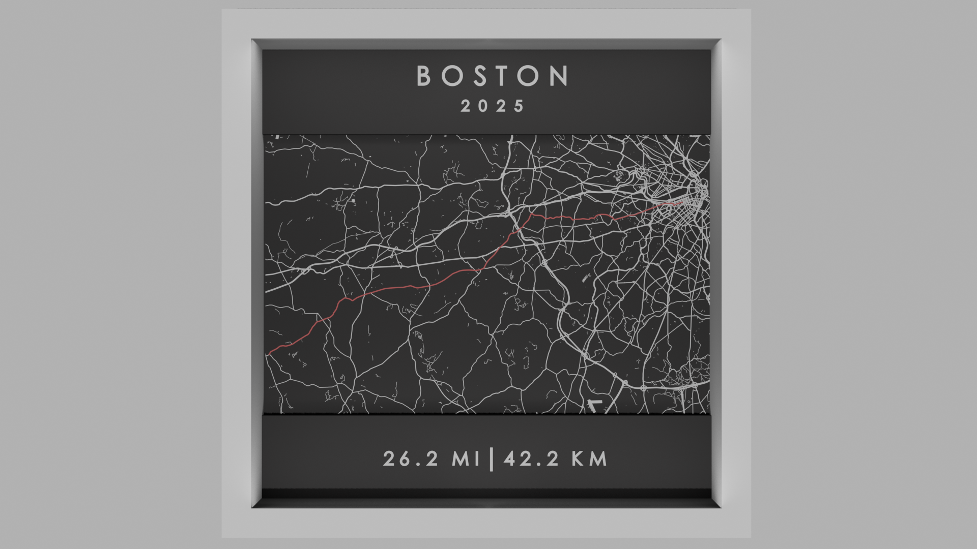 Boston, US - White Frame