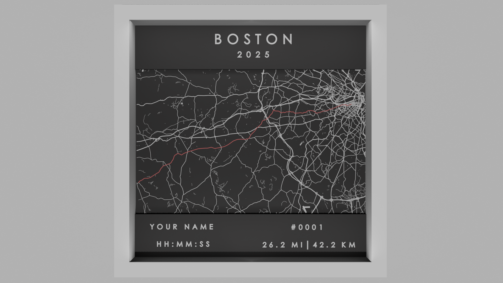 Boston, US - White Frame