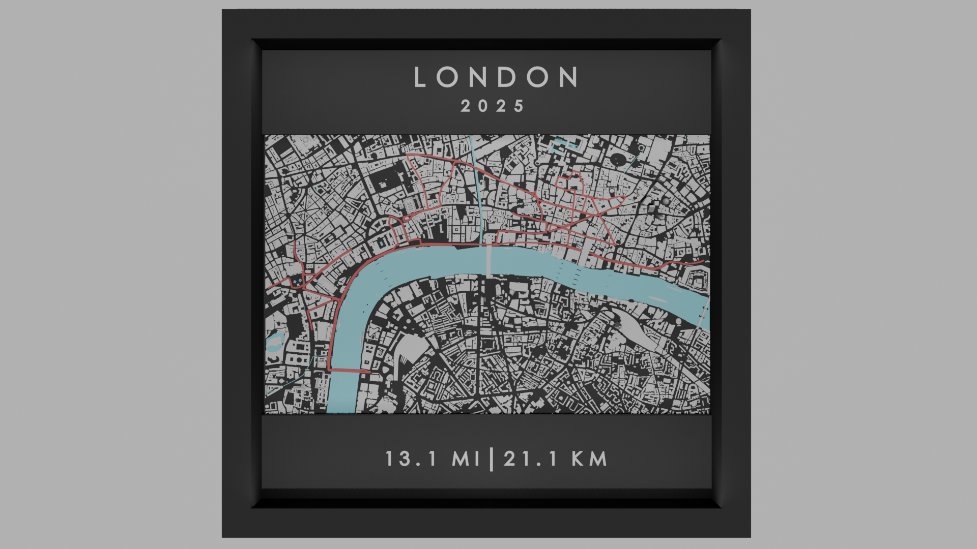 London - Black Frame