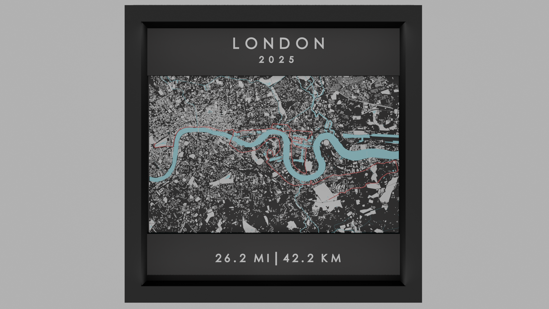 London - Black Frame