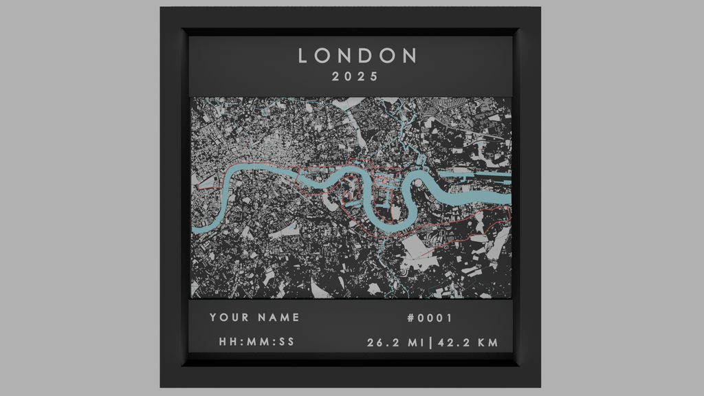 London - Black Frame