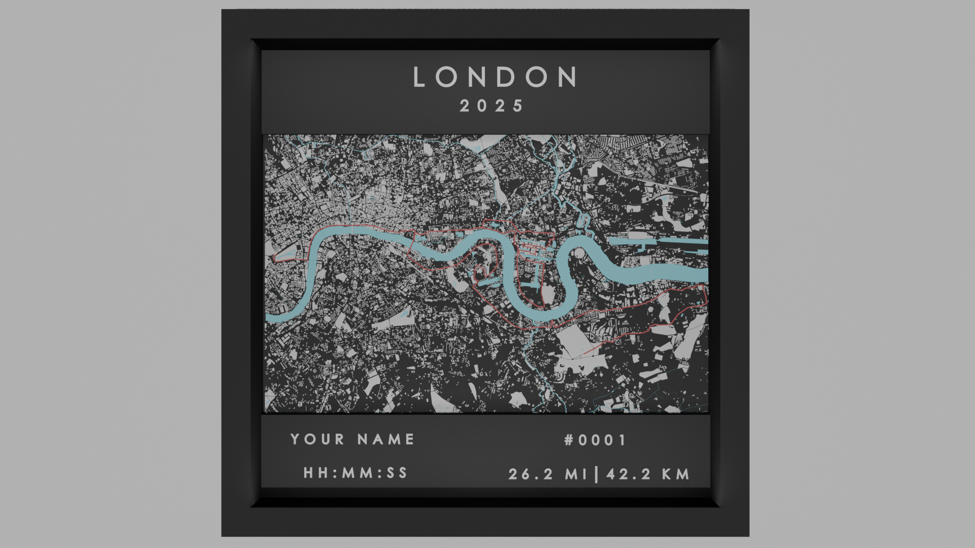 London - Black Frame