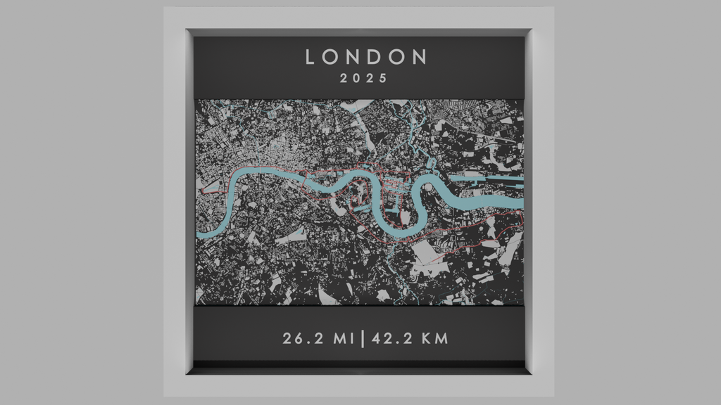 London - White Frame