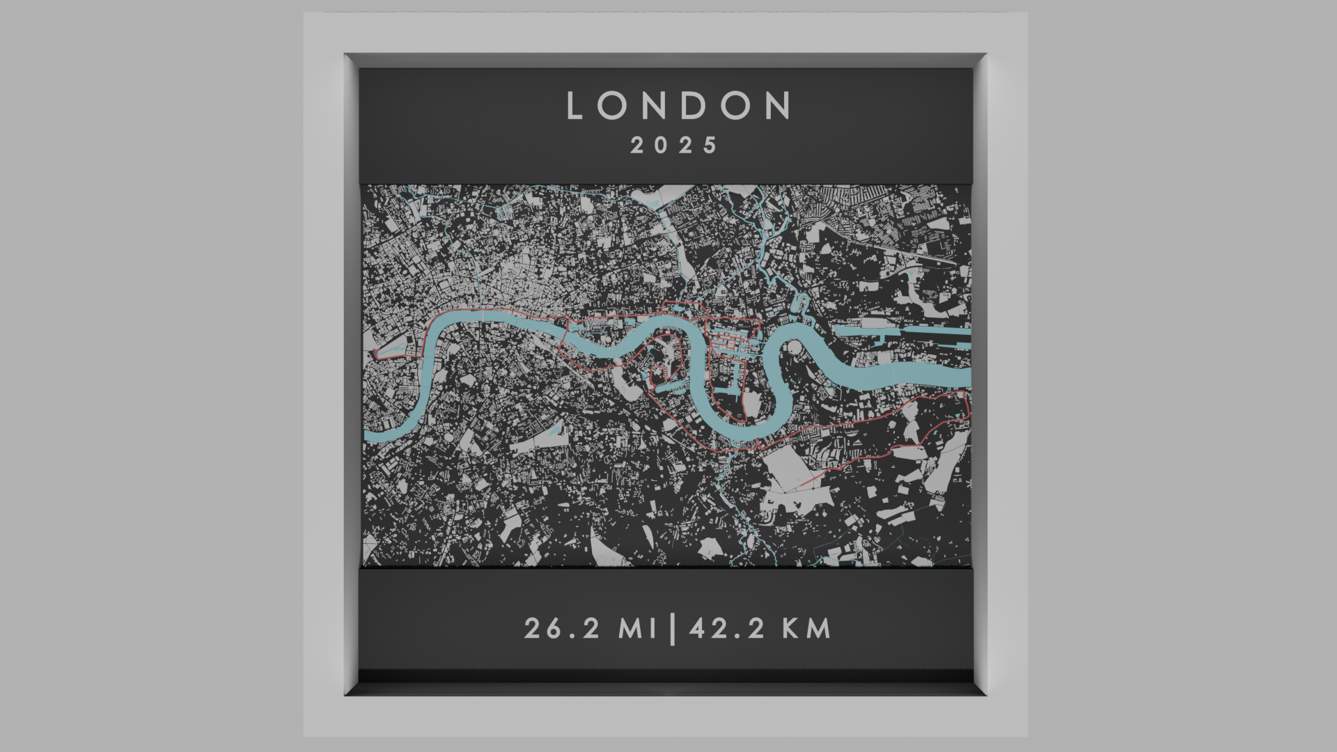 London - White Frame