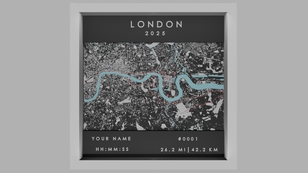 London - White Frame