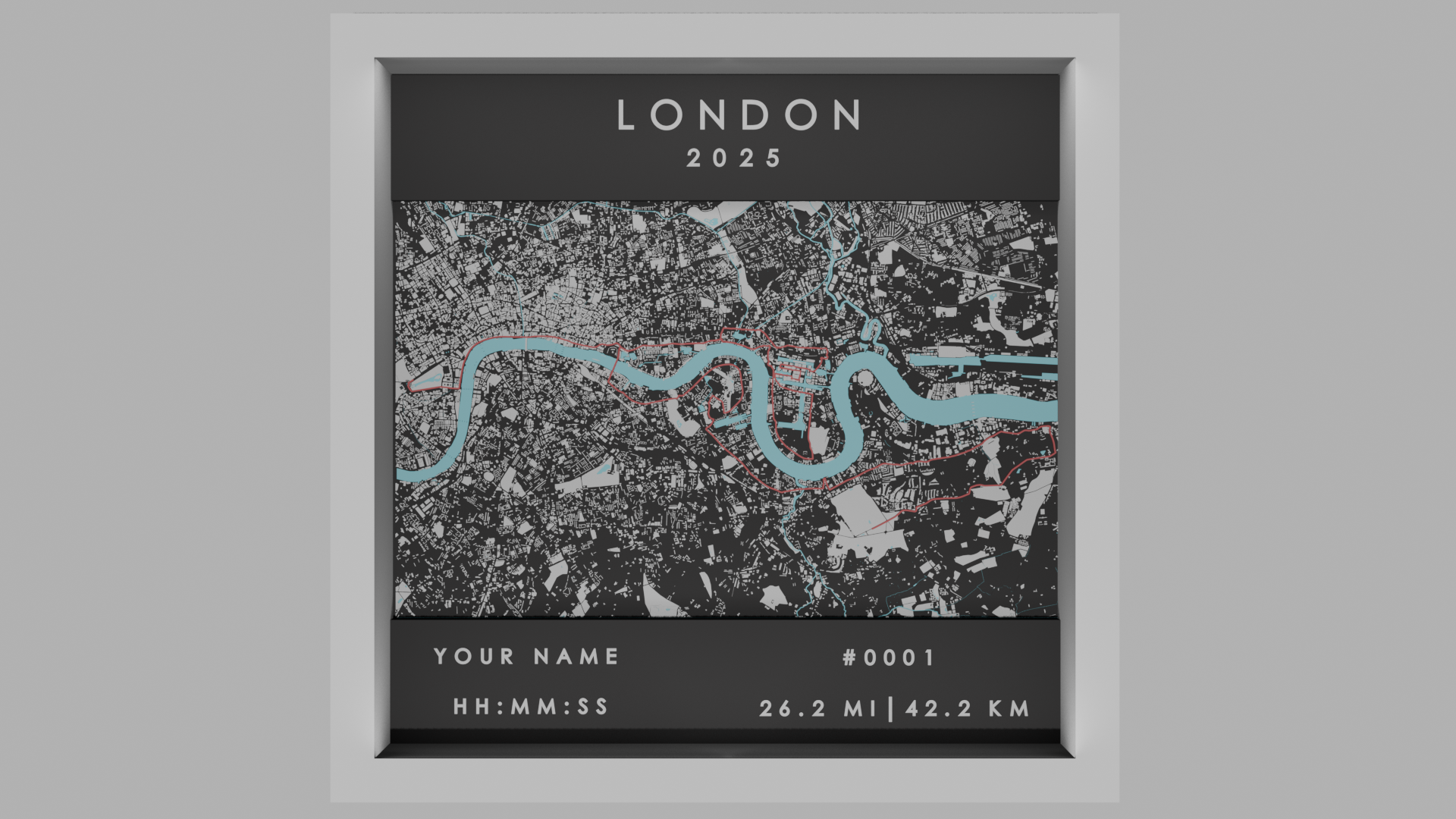 London - White Frame