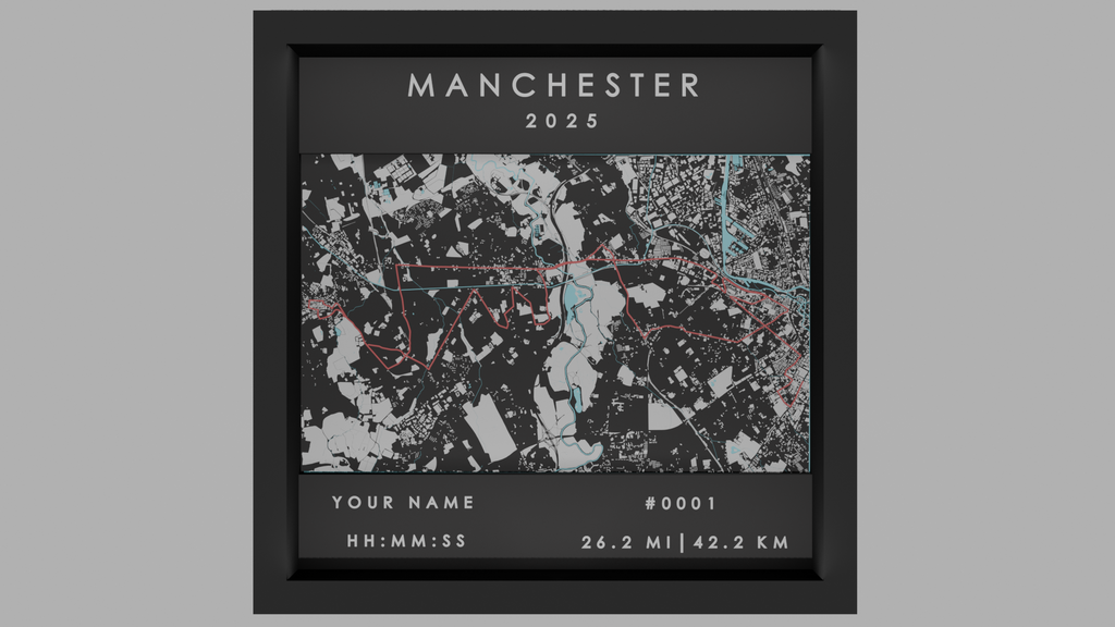 Manchester - Black Frame