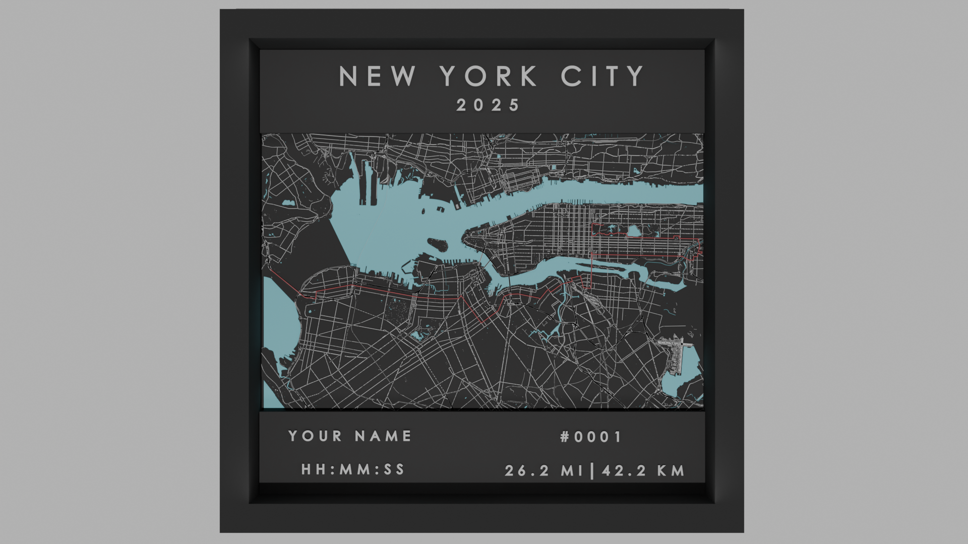 New York City - Black Frame