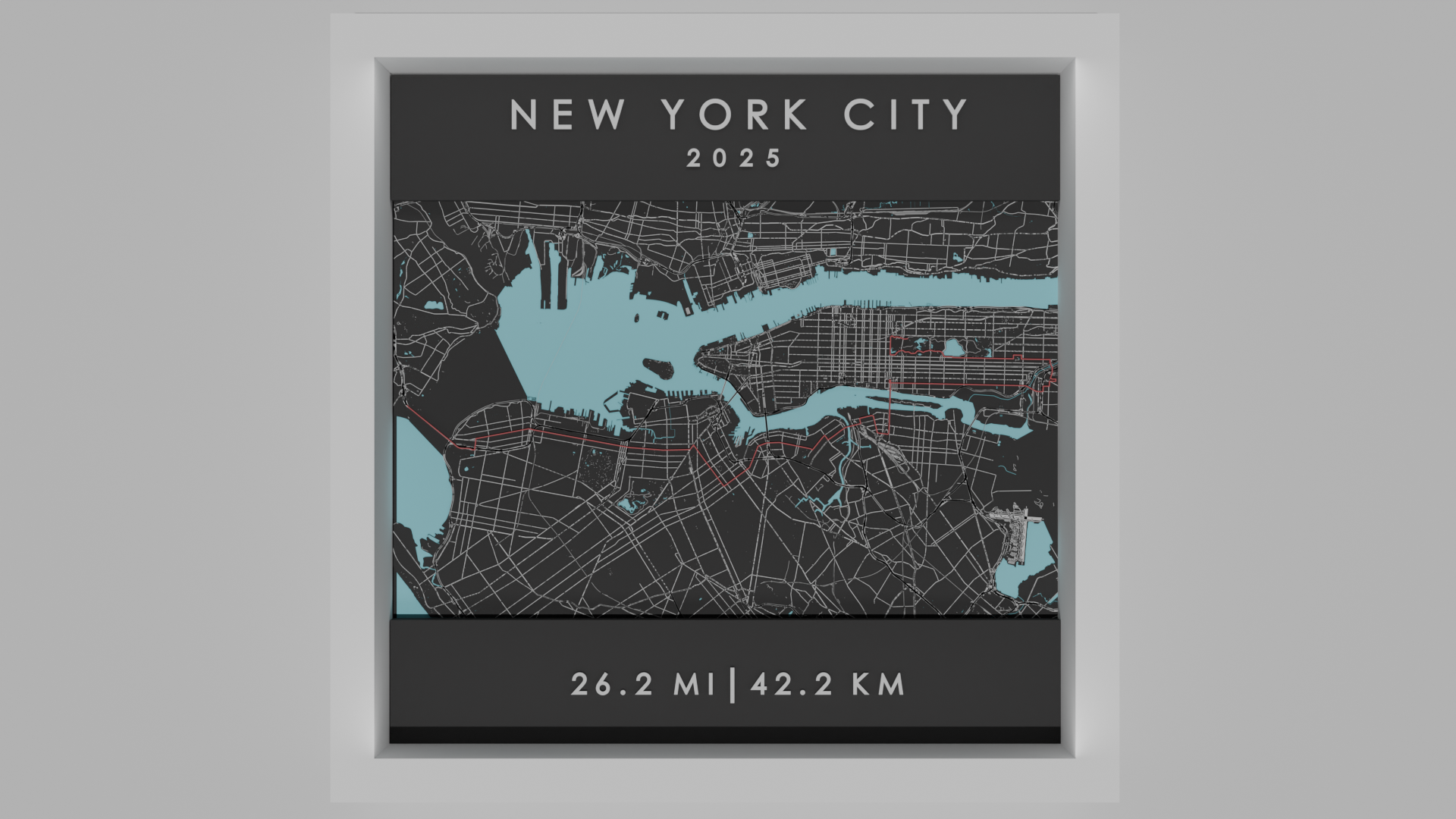 New York City - White Frame