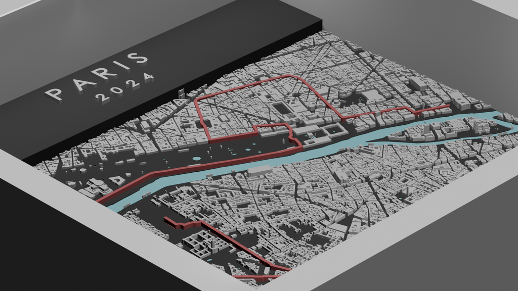 Paris 10K - White Frame