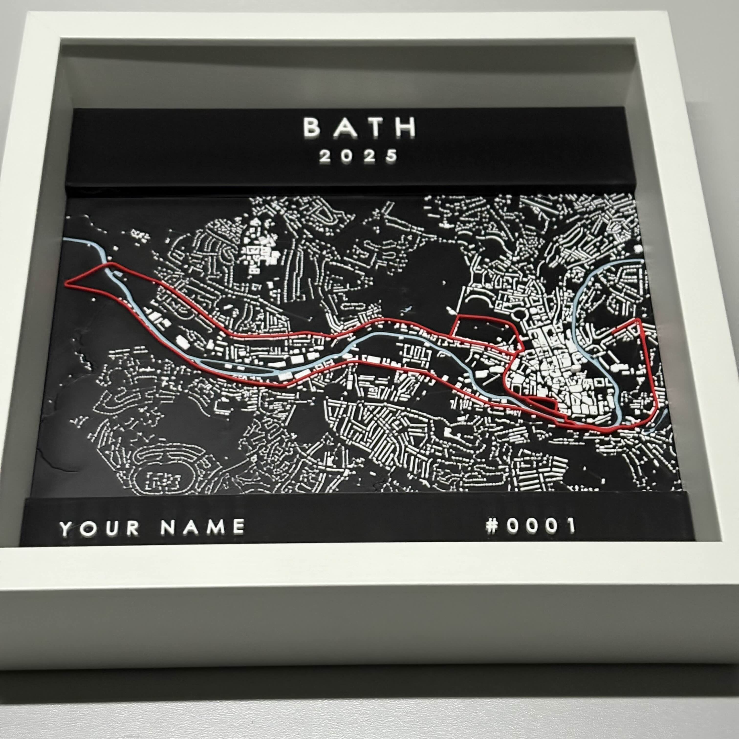 Bath - White Frame