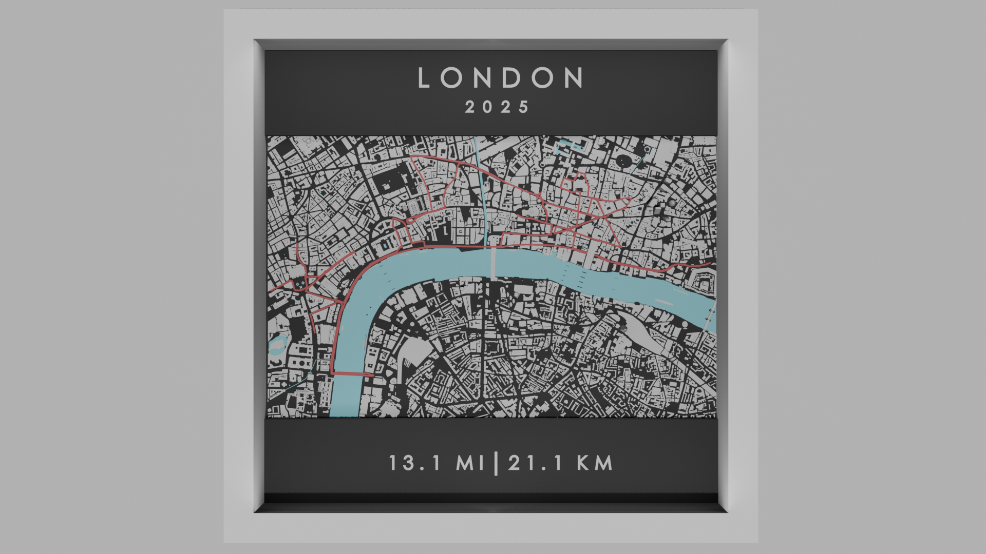 London - White Frame