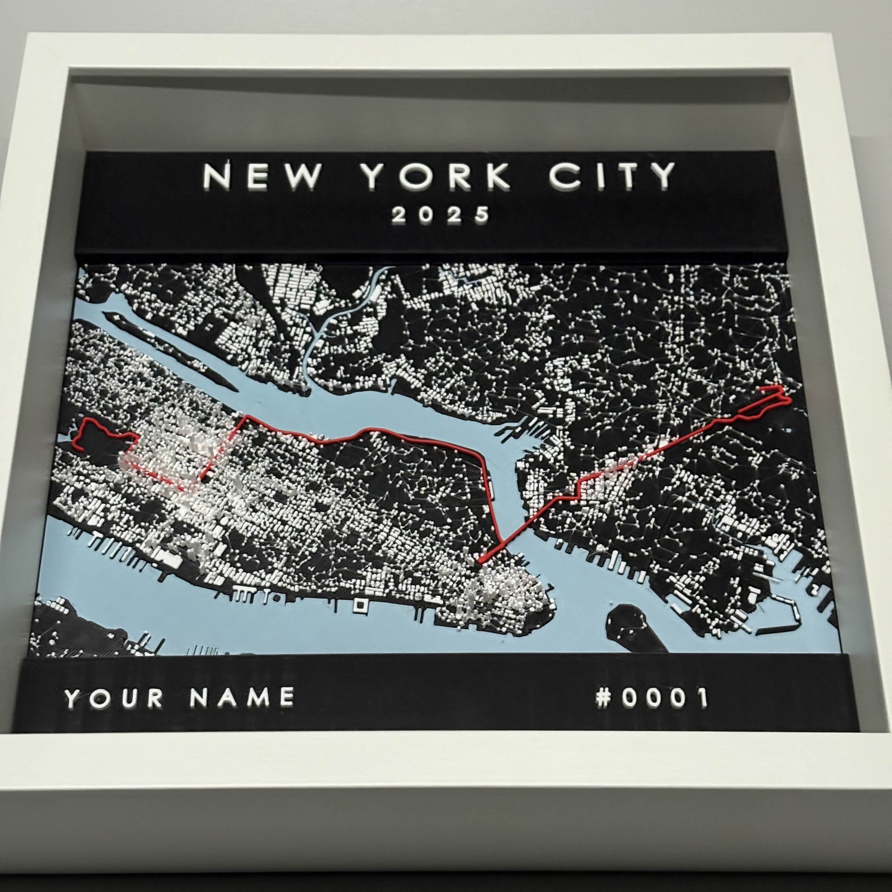 New York City - White Frame