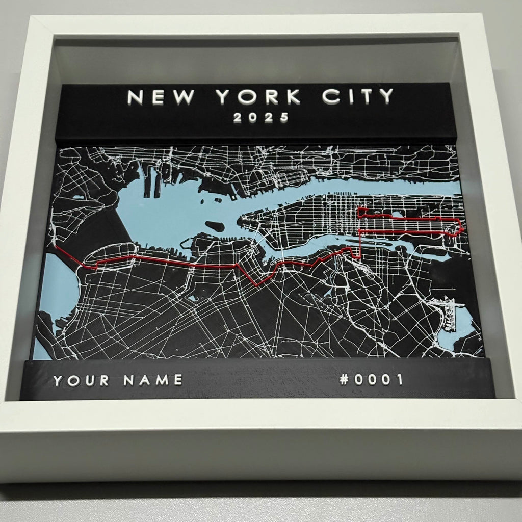 New York City - White Frame