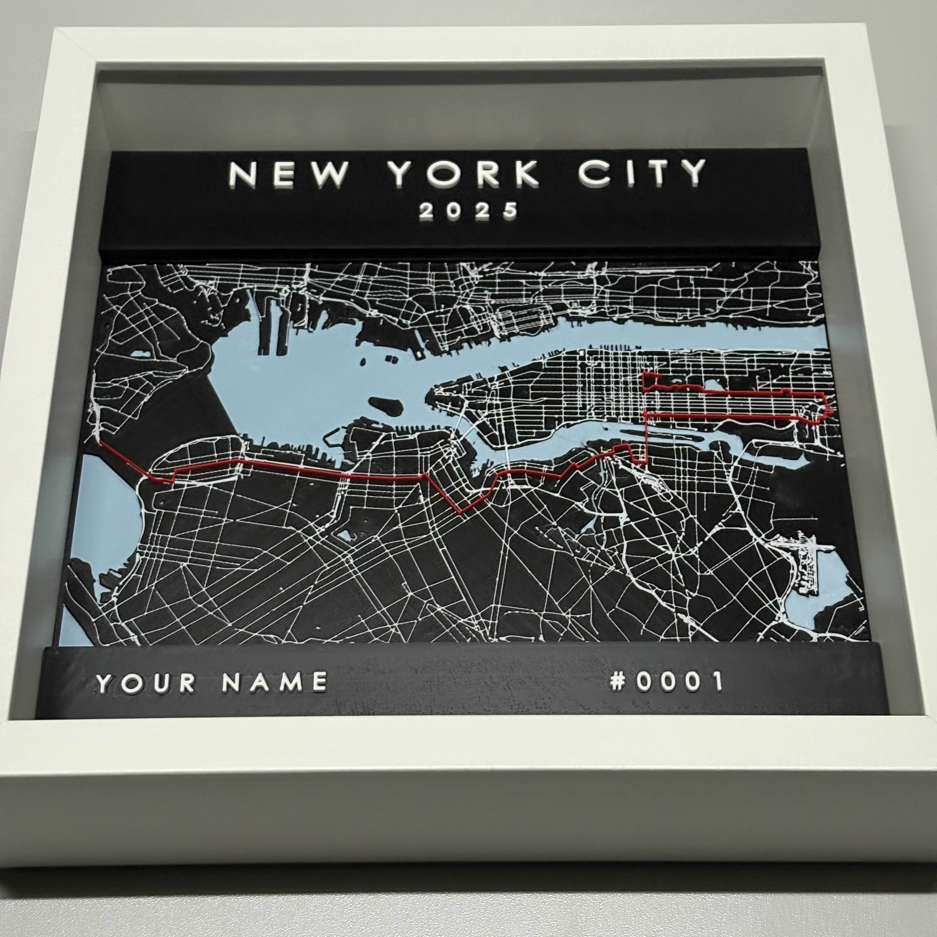 New York City - White Frame